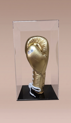Guante de Boxeo Dorado Autografiado por Saúl "Canelo" Álvarez. No Boxing No Life. Certificado Beckett.