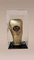 Guante de Boxeo Dorado Autografiado por Saúl "Canelo" Álvarez. No Boxing No Life. Certificado Beckett.