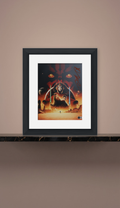 Póster Enmarcado 28x35 cm Autografiado por Ray Park. Star Wars: La Amenaza Fantasma