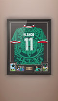 Jersey Autografiado Cuauhtémoc Blanco #11. Selección Mexicana Retro. Certificado Beckett