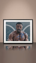 Fotografía Autografiada por Michael B. Jordan (Adonis Creed). Enmarcada. Certificado PSA