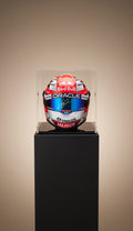 Minicasco Escala 1:2 Autografiado. Checo Pérez. Red Bull Racing F1. Certificado Beckett Witness